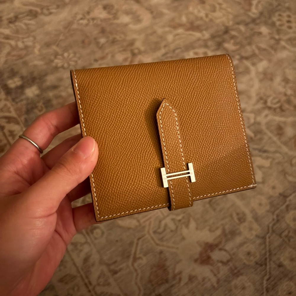 Hermes Bearn Compact Leather Wallet